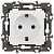 Розетка Elegance 14-2101-01М 16А 250В 2P+E Schuko матов. бел. Эра Б0065800