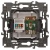 Розетка компьютерная + телевизионная 2-м Elegance 14-3110-01 RJ45 + TV IP20 механизм бел. Эра Б0034314