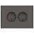 Розетка 2-м СП Accent 6-204-09 16А IP20 250В 2P AL/CU титан Intro Б0063433