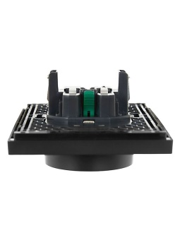 Розетка 2-м СП FORTE&PIANO FP124 16А с заземл. без защ. шторок безвинт. крепл. черн. IEK FP-R21-16-1-K02