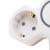 Разветвитель 2-м 16А + USB-A + USB-C с заземл. защ. шторки бел. Rexant 11-1253 Разветвитель 2-м 16А + USB-A + USB-C с заземл. защ. шторки бел. Rexant 11-1253