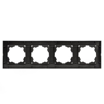 Рамка 4-м Бриллиант горизонт. графит Universal 7947502-Gr