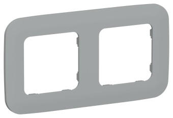 Рамка 2-м СП FLITE РУ-2-А-ФлС сер. IEK FI-M22-31-20-K03