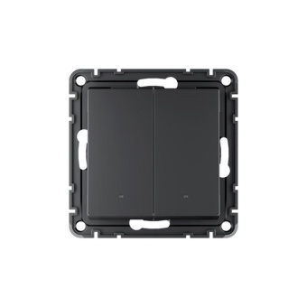 Выключатель 2-кл. AtlasDesign Smart 10А (сх. 5) L+N с подсветкой Zigbee механизм карбон SE ATN001053Z