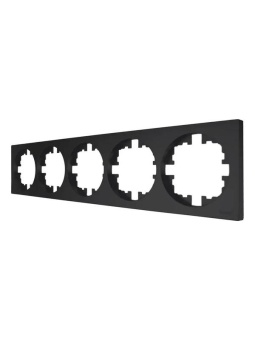 Рамка 5-м OSEN горизонт. квадрат черн. бархат LEZARD 743-4200-150