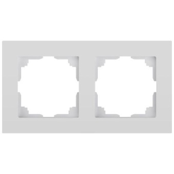 Рамка 2-м СП Accent 6-502-01 бел. Intro Б0063749