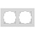 Рамка 2-м СП Accent 6-502-01 бел. Intro Б0063749