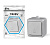 Кнопка звонка ОП Dita IP54 10А 250В сер. TOKOV LIGHT TKL-DT-DB-C06-IP54