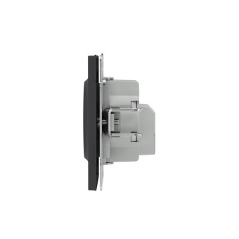 Розетка силовая KANT 2P+E защ. шторки черн. уголь DKC 7012003