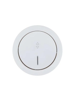 Выключатель проходной 1-кл. СП OSEN 10А IP20 с подсветкой механизм бел. LEZARD 743-0288-114