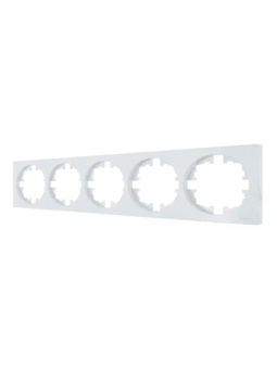 Рамка 5-м OSEN горизонт. квадрат бел. LEZARD 743-0200-150