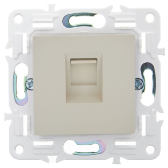 Розетка компьютерная RJ45 кат.5E SKANDY SK-K01B беж. IEK SK-K10-1-K10