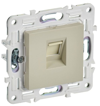 Розетка компьютерная RJ45 кат.5E SKANDY SK-K01B беж. IEK SK-K10-1-K10