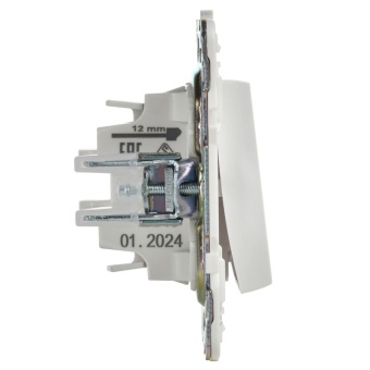 Выключатель проходной 1-кл. SKANDY 10А SK-V08W с индикацией арктич. бел. IEK SK-V12-1-10-K01