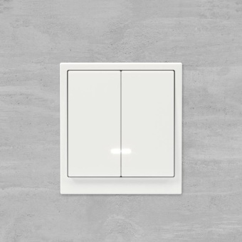 Переключатель 2-кл. KANT с подсветкой бел. магнолия DKC 7000144