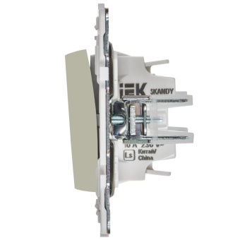 Выключатель проходной 1-кл. SKANDY 10А SK-V02B беж. IEK SK-V12-0-10-K10