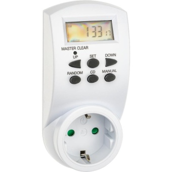 Таймер недельный электронный с заземл. 1.8кВт бел. REV 66989 6