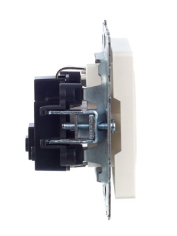 Розетка 1-м СП BRITE РС11-1-0-БрЖ 16А с заземл. без защ. шторки механизм жемчуж. IEK BR-R11-16-K36