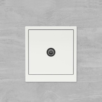 Розетка телевизионная проходная TV KANT бел. магнолия DKC 7000513