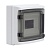 Щиток настенный 8мод. IP65 с дверцей с клеммн. блоком 63А сер. DKC RB08W6TGD