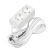 Удлинитель 2х5м с заземл. 16А IP20 3.5кВт ПВС 3х1 бел. DOMTOK 2387