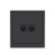 Розетка компьютерная 2-м KANT RJ45 кат.5E без шторки черн. уголь DKC 7012664