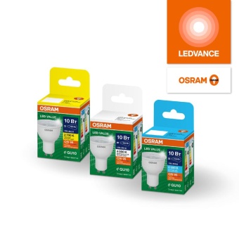 Лампа светодиодная LED G4 Value LVPAR1675 7W/965 CRI95 7Вт 6500К 700лм рефлектор прозр. GU10 170-250В OSRAM 4630557648026