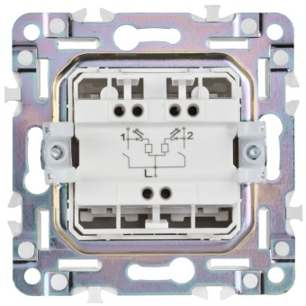 Выключатель 2-кл. SKANDY 10А SK-V09B с индикацией беж. IEK SK-V20-1-10-K10