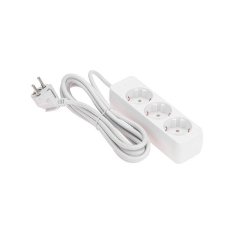 Удлинитель 3х3м с заземл. 3х0.75 бел. PROCONNECT 13-4209