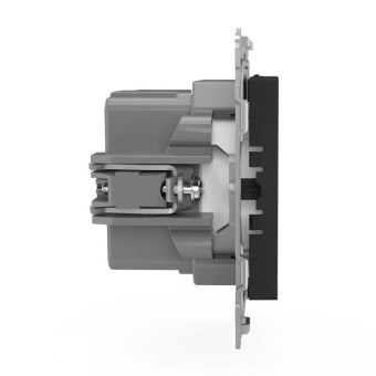 Розетка 2-м USB СП Pixel тип A+A 5В 1х2.1А 2х1.05А механизм карбон TOKOV ELECTRIC TKE-PX-2USB-C14