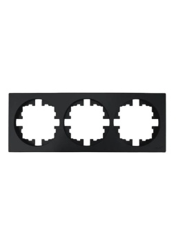 Рамка 3-м OSEN горизонт. квадрат черн. бархат LEZARD 743-4200-148