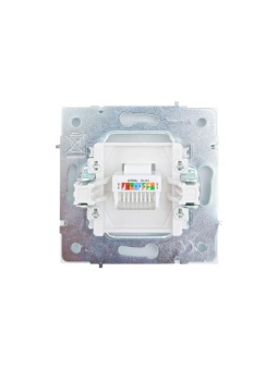 Розетка компьютерная 1-мест. СП ZIMA кат.5 бел. LEZARD 704-0288-139