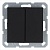 Переключатель перекрестный 2-кл. 10А IP20 механизм черн. матов. soft touch Jasmart G3014PB