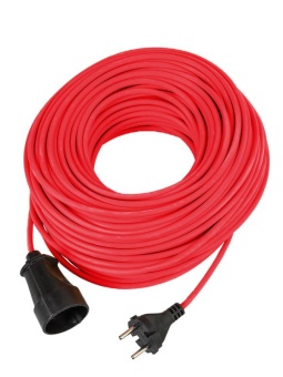 Удлинитель-шнур 1х50м 10A 220В 2200Вт ПВС 2*0.75 УХ10 Россия УХ10 КОСМОС YSHKsm50m-1g(10A)S
