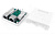Розетка компьютерная 2-м ОП Dual IDC SB1-2-8P8C-C6-SH-WH RJ45 (8P8C) кат.6 экранир. Hyperline 430237