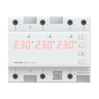 Реле напряжения D6-40 red Welrok 4660251140397