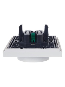 Розетка 2-м СП FORTE&PIANO FP224 16А с заземл. без защ. шторок безвинт. крепл. бел. IEK FP-R21-16-1-K01