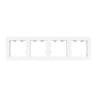 Рамка 4-м Эпика пластик бел. EKF UP1-FPW-04
