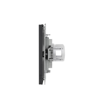 Розетка компьютерная 2-м KANT RJ45 кат.5E без шторки черн. уголь DKC 7012664