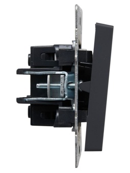 Выключатель 2-кл. СП BRITE ВС10-2-1-БрГ 10А с индик. механизм графит IEK BR-V20-1-10-K53