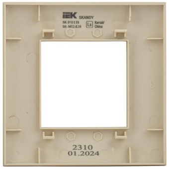 Рамка 1-м SKANDY SK-F01B беж. IEK SK-M12-K10