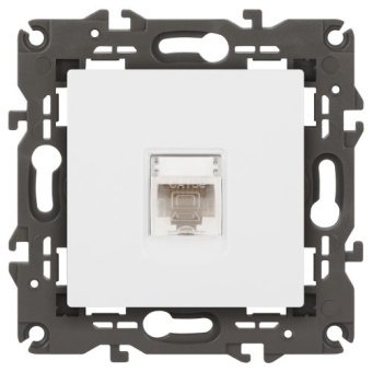 Розетка компьютерная Elegance 14-3107-01М RJ45 матов. бел. Эра Б0065763