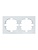 Рамка 2-м OSEN горизонт. квадрат бел. LEZARD 743-0200-147