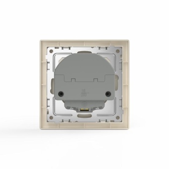 Розетка 1-м СП Pixel IP20 с заземл. с 2-мя заряд. устр. USB тип A+C механизм беж. TOKOV ELECTRIC TKE-PX-R1U2AC-C02