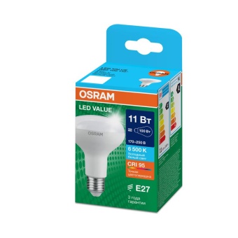 Лампа светодиодная LED G4 Value LVR80100 11W/965 CRI95 11Вт 6500К 1100лм грибовидная матов. E27 170-250В OSRAM 4610590511785