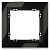 Рамка 1-м S70 стеклян. черн. Voltum VLS110108