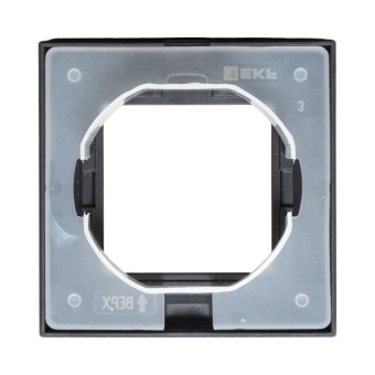 Рамка 1-м Эпика IP44 пластик черн. EKF UP1-FPB-01-44