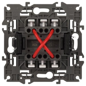 Переключатель перекрестный 1-кл. СП Elegance 14-1108-05 10А IP20 250В 10AX механизм антрацит Эра Б0034261