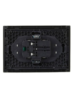 Розетка 2-м СП FORTE&PIANO FP323 16А с заземл. защ. шторки безвинт. крепл. сер. IEK FP-R24-16-1-K03