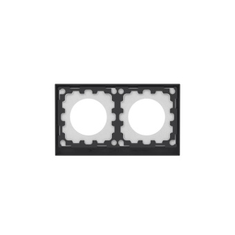 Рамка 2-м KANT IP44 черн. уголь DKC7012944